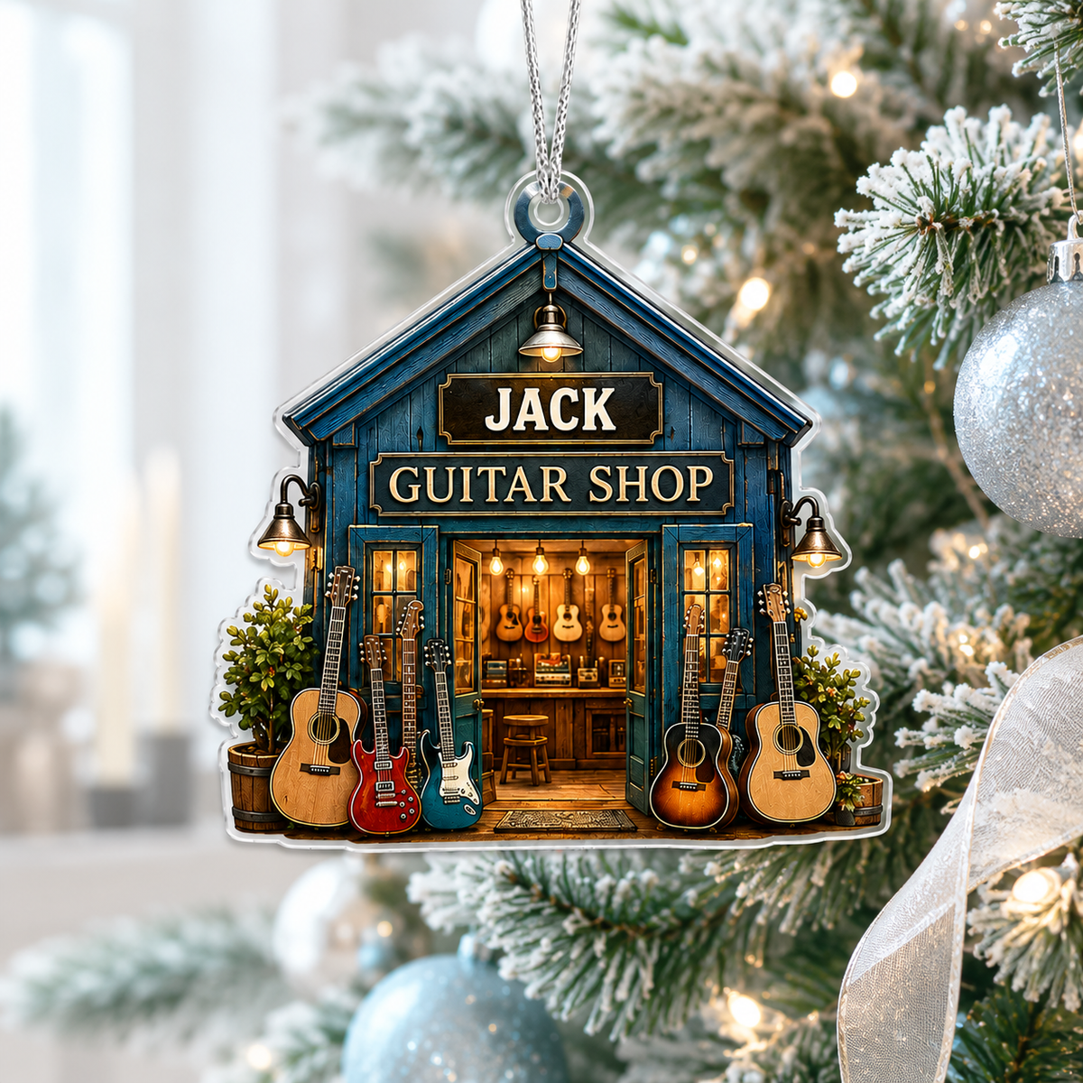 Guitar Custom Name Acrylic - Guitar Shop