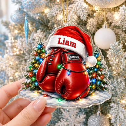 Custom Sports Christmas Acrylic - Boxing