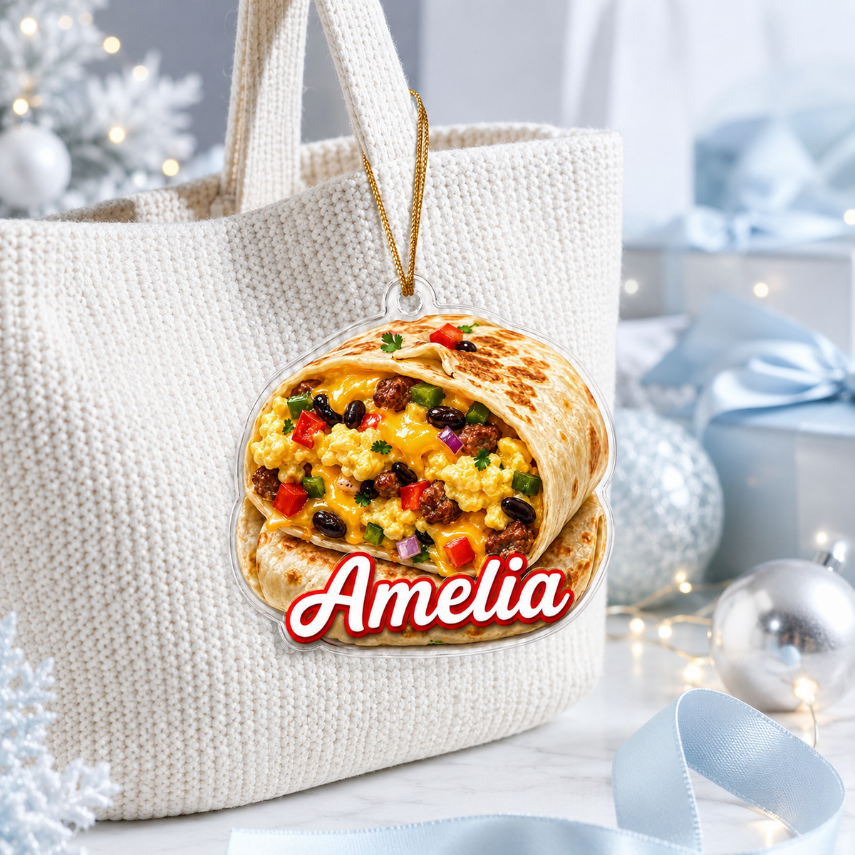 Breakfast Custom Name Breakfast Burrito Acrylic