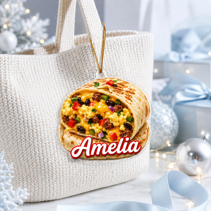 Breakfast Custom Name Breakfast Burrito Acrylic