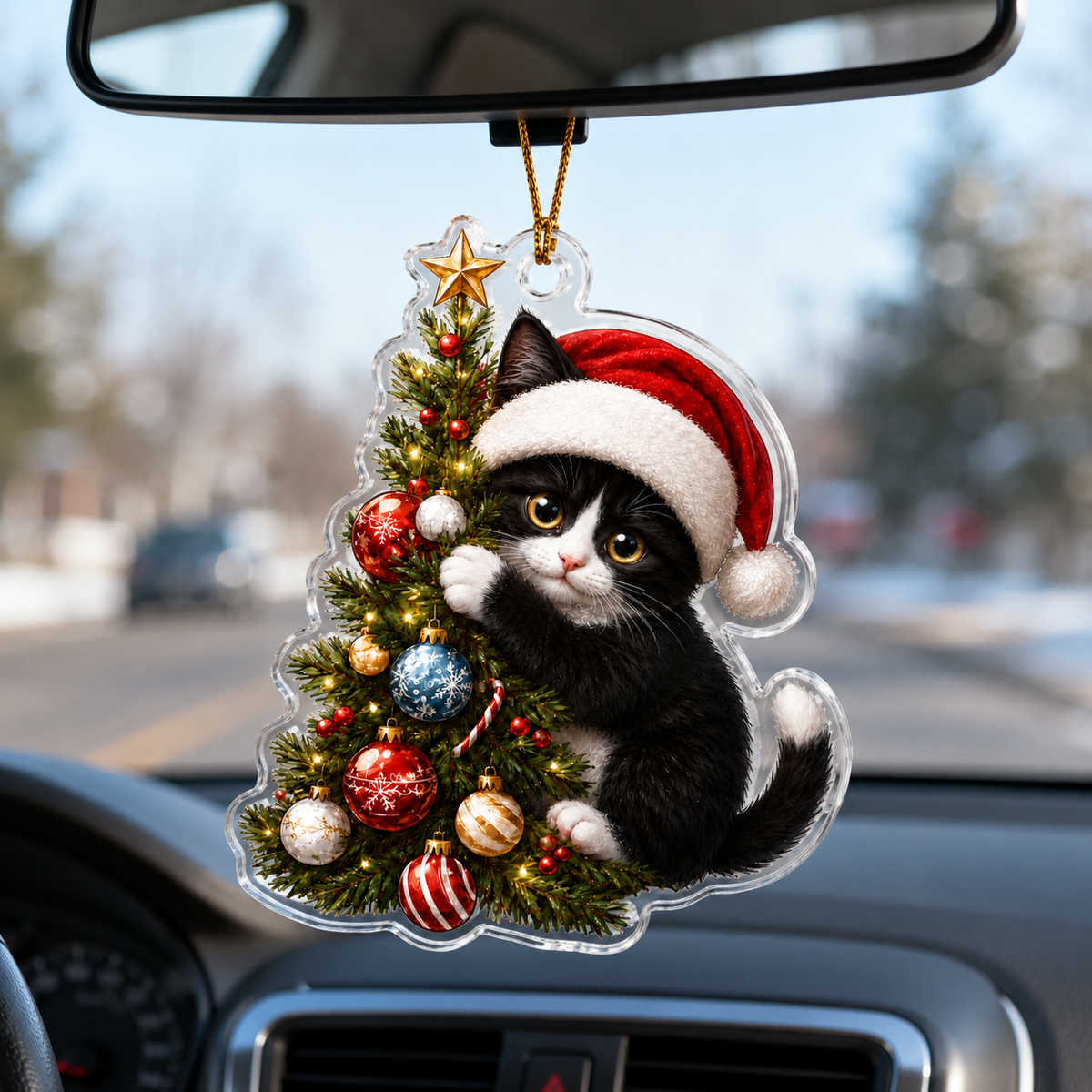 Cat With Christmas Tree Tuxedo