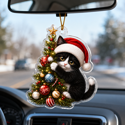 Cat With Christmas Tree Tuxedo