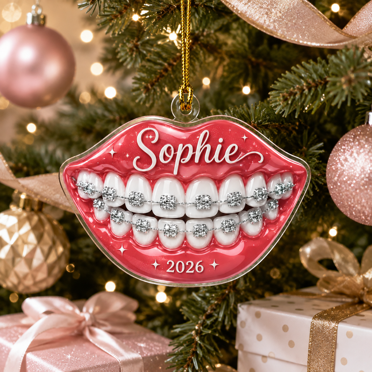 Dental Sparkling Braces Smile
