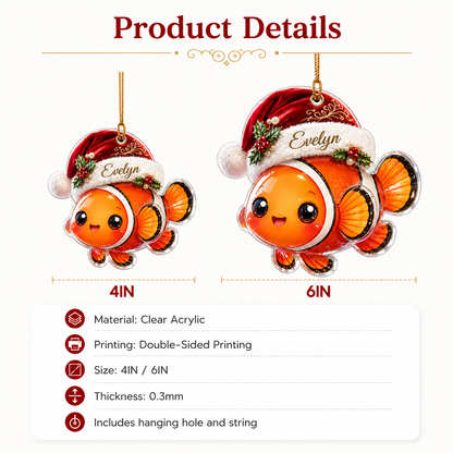 Animal With Santa Hat Clownfish