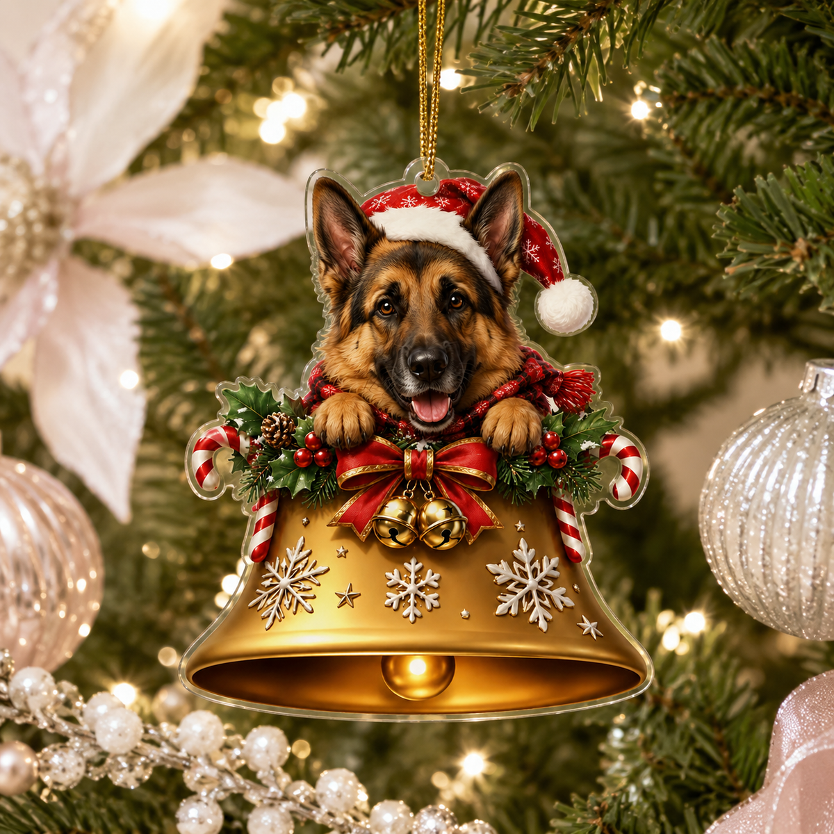Dog Christmas Bell German Shepherd