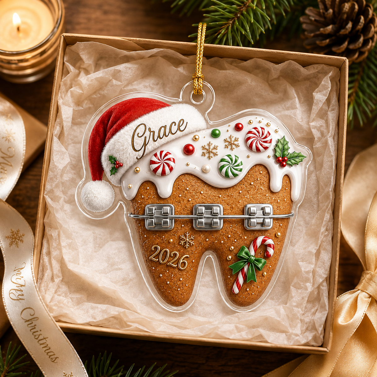Dental Xmas Braces Tooth