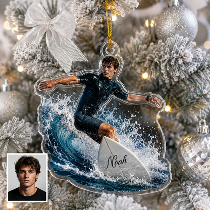Surfing Personalize Acrylic Surfer