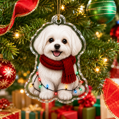 Dog Christmas Ledlight Maltese