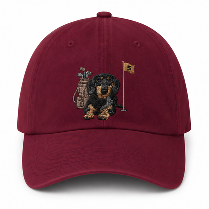 Custom Photo Dog Golf Trucker Hat, Personalized Embroidered Pet Cap, Dog Lover Gift THUC99