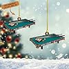 Personalized Billiards Ornament 2025, Billiards Christmas Ornaments N15
