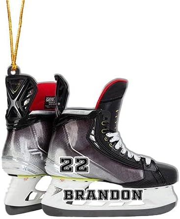 Personalized ice Hockey Ornament N17