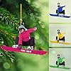 Personalized Snow Skiing Ornament, Custom Colored Skiing Mask Shape Ornament N28
