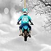 Personalized Dirt Bike Christmas Ornaments 2025 Custom Motocross Ornament Dirt bike Christmas Ornament N37