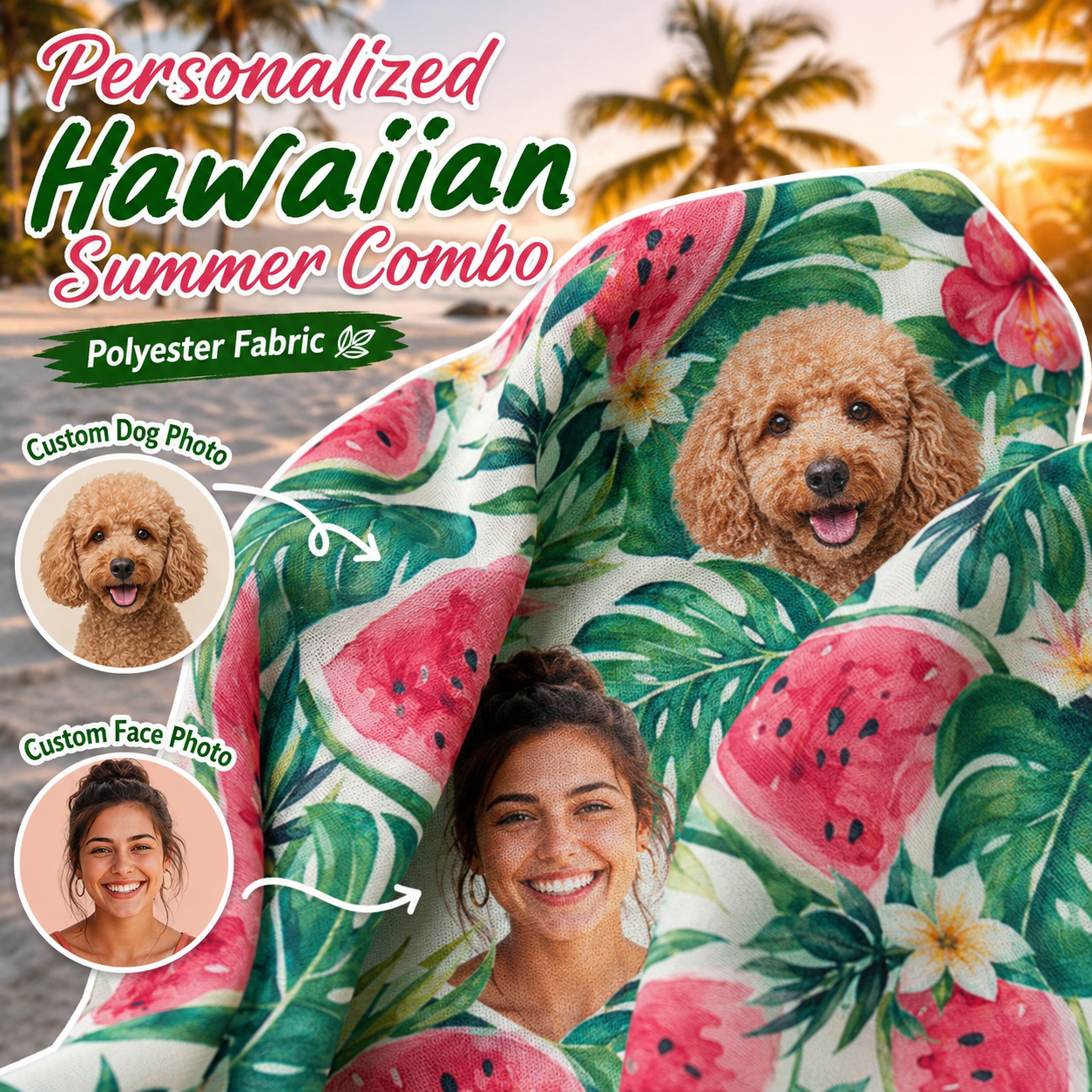 Personalized Hawaiian Shirt With Custom Dog Photo, Pet Parent Summer Gift THUC99