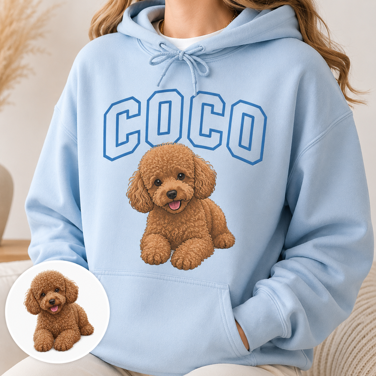 Custom Pet Photo Hoodie Personalized Dog Face Sweatshirt Gift for Animal Lovers THUC99