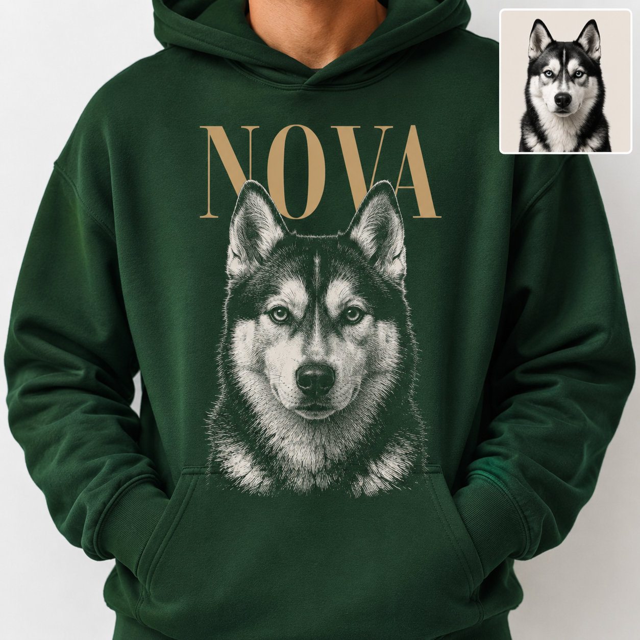 Personalized Dog Memorial Hoodie Custom Pet Photo Sweatshirt Sympathy Gift for Pet Loss THUC99