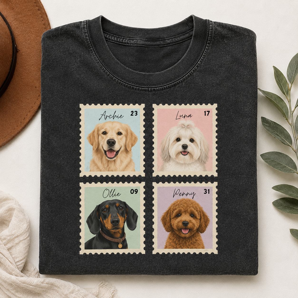 Custom Dog Memorial Wash T-Shirt, Personalized Pet Photo Shirt | Gift For Dog Lovers THUC99