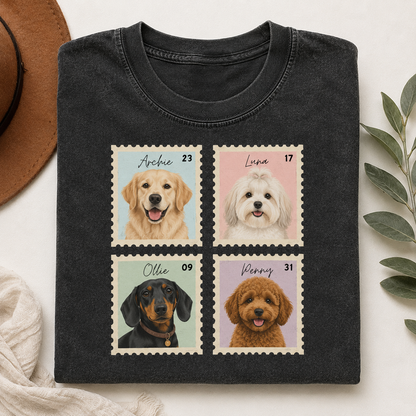 Custom Dog Memorial Wash T-Shirt, Personalized Pet Photo Shirt | Gift For Dog Lovers THUC99