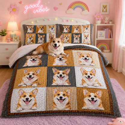Personalized Dog Bedding Set With Photo, Custom Pet Sheet Set Gift THUC99