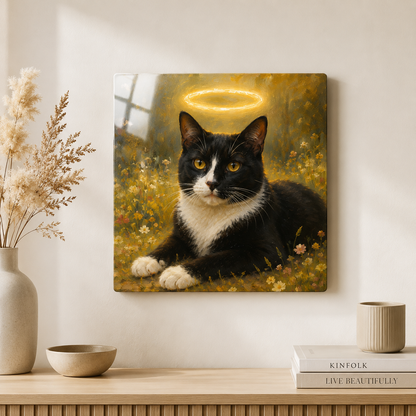 Personalized Pet Metal Wall Art – Custom Dog Portrait Print Gift For Dog Cat Lover THUC99