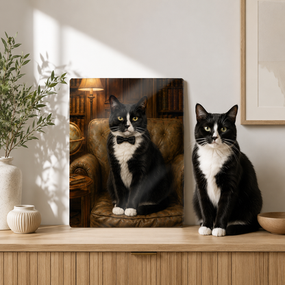 Custom Dog Portrait Metal Wall Art – Personalized Photo Pet Print Gift For Pet Lover THUC99