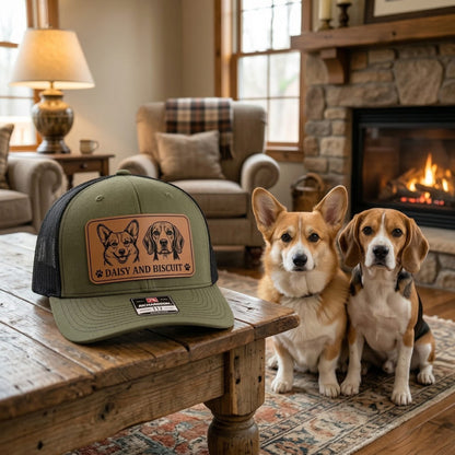Personalized Dog Name Trucker Hat – Custom Photo Pet Name Hat | Gift For Dog Lovers THUC99