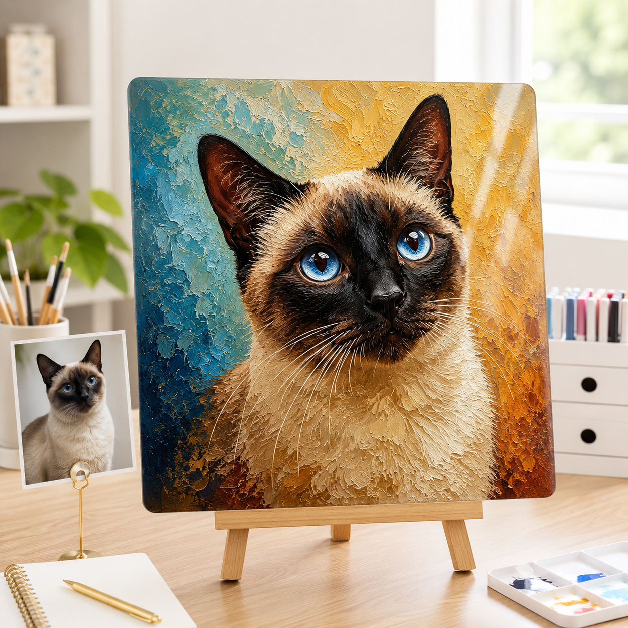 Custom Pet Portrait Metal Print – Personalized Dog Wall Art From Photo Gift For Pet Owner THUC99