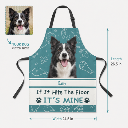 Custom Dog Face Apron Personalized Photo Apron, Funny Pet Lover Kitchen Gift for Dog Mom and Dog Dad THUC99
