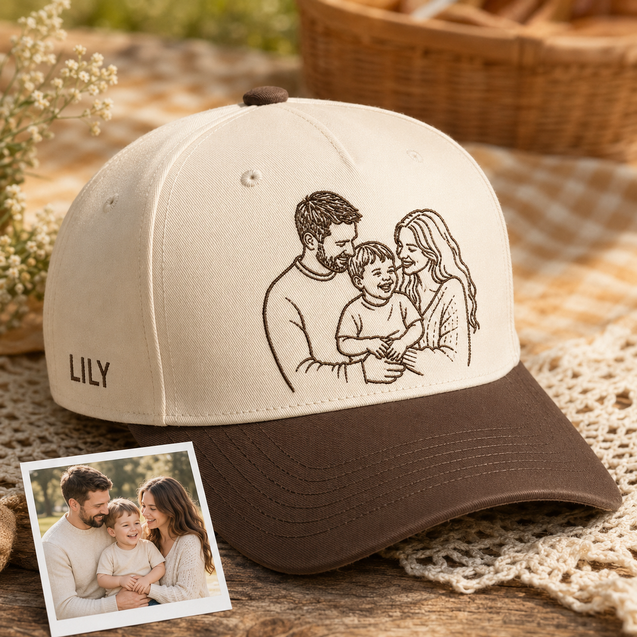 Custom Photo Dad Hat, Personalized Embroidered Cap, Custom Pet Face Hat, Dog Dad Gift, Cat Dad Gift, Father’s Day Gift For Dad THUC99