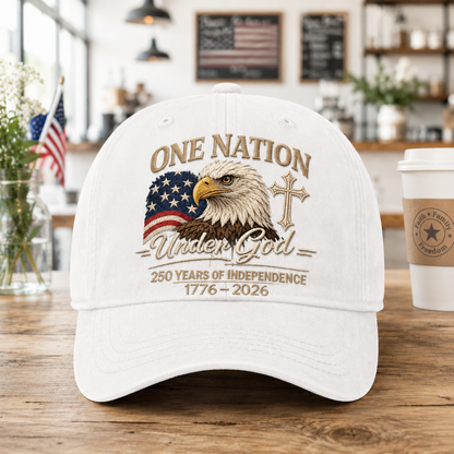 USA Semiquincentennial Embroidered Vintage Hat Celebrating 250 Years of Independence THUC99