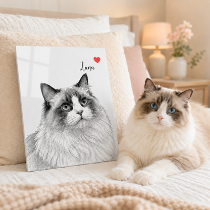 Custom Dog Metal Wall Art – Personalized Pet Portrait From Your Photo Gift For Dog Dad THUC99