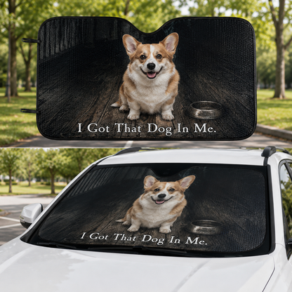 Personalized Pet Windshield Sun Shade, Custom Dog Photo Auto Cover, Cute Car Interior Accessory THUC99