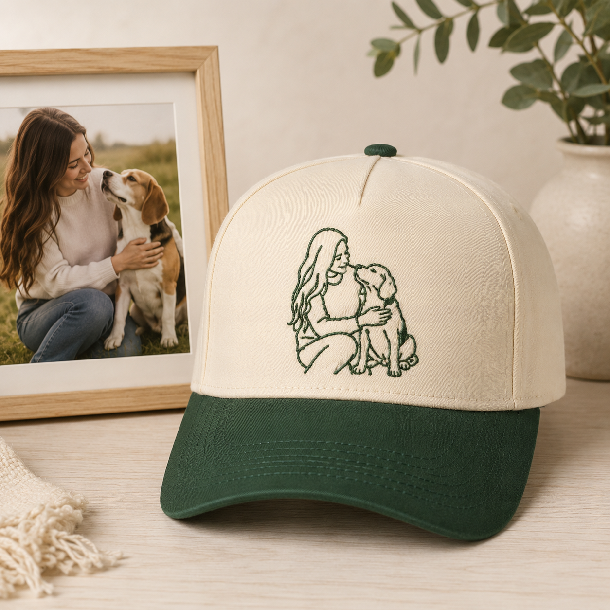 Personalized Pet Portrait Hat, Custom Dog Face Embroidery Hat, Pet Loss Gift THUC99