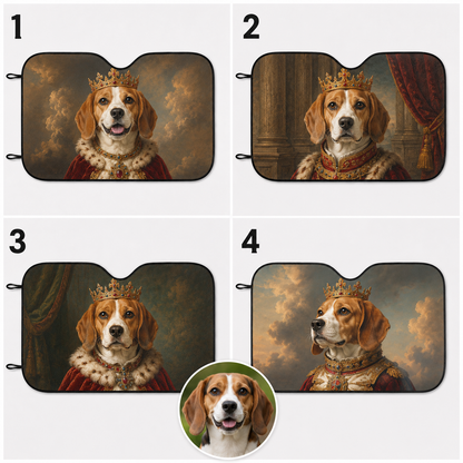 Custom Dog Car Windshield Sunshade, Dog Dad Car Interior Gift THUC99