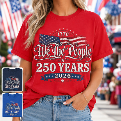USA Semiquincentennial T-Shirt 1776–2026 America 250 Years Patriotic Tee THUC99