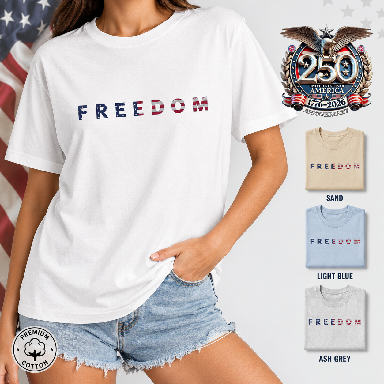 America Birthday T-Shirt 1776–2026, USA Freedom Celebration Unisex Tee THUC99