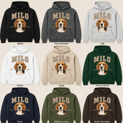 Personalized Dog Mom Sweatshirt Custom Puppy Portrait Hoodie Cute Pet Owner Gift THUC99