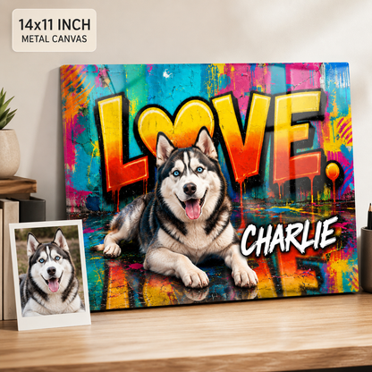 Custom Photo Dog Metal Wall Art – Personalized Pet Memorial Gift For Dog Cat Lover THUC99