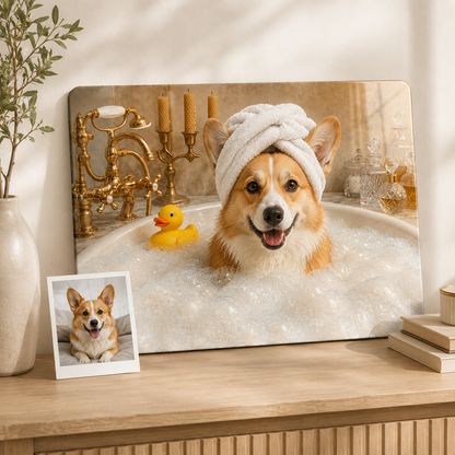 Custom Pet Metal Wall Art – Personalized Dog Portrait From Photo Gift For Pet Lover THUC99