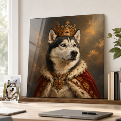 Custom Photo Dog Metal Wall Art Print – Personalized Pet Portrait Dog Gift THUC99