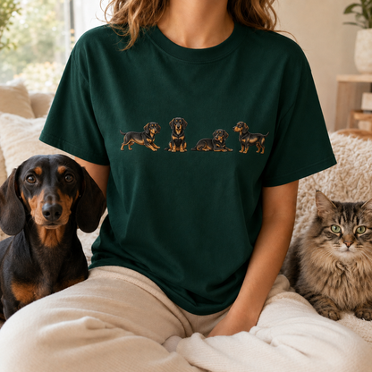 Custom Dog Embroidered Unisex Shirt, Personalized Pet Photo Tee, Dog Mom Dad Gift THUC99