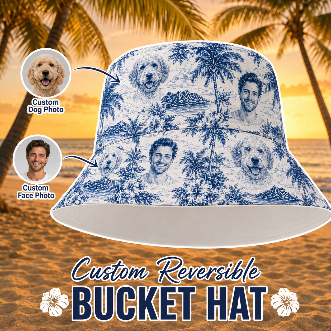 Custom Dog Photo Beach Shirt, Personalized Hawaiian Shirt For Dog Moms And Dads THUC99