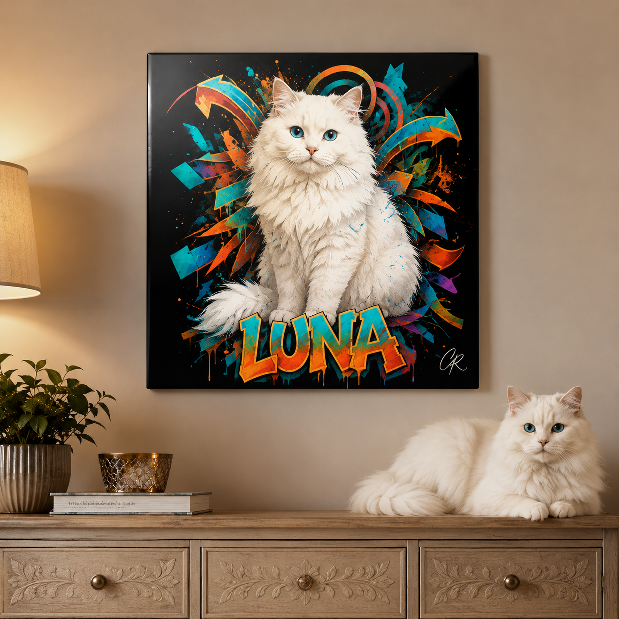 Personalized Pet Metal Wall Art – Custom Dog Portrait Print Gift For Dog Cat Lover THUC99