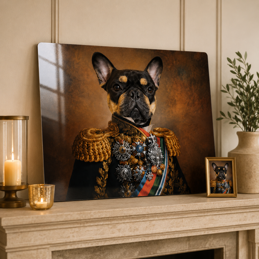Personalized Pet Portrait Metal Print – Custom Dog Wall Art Gift For Pet Lover THUC99