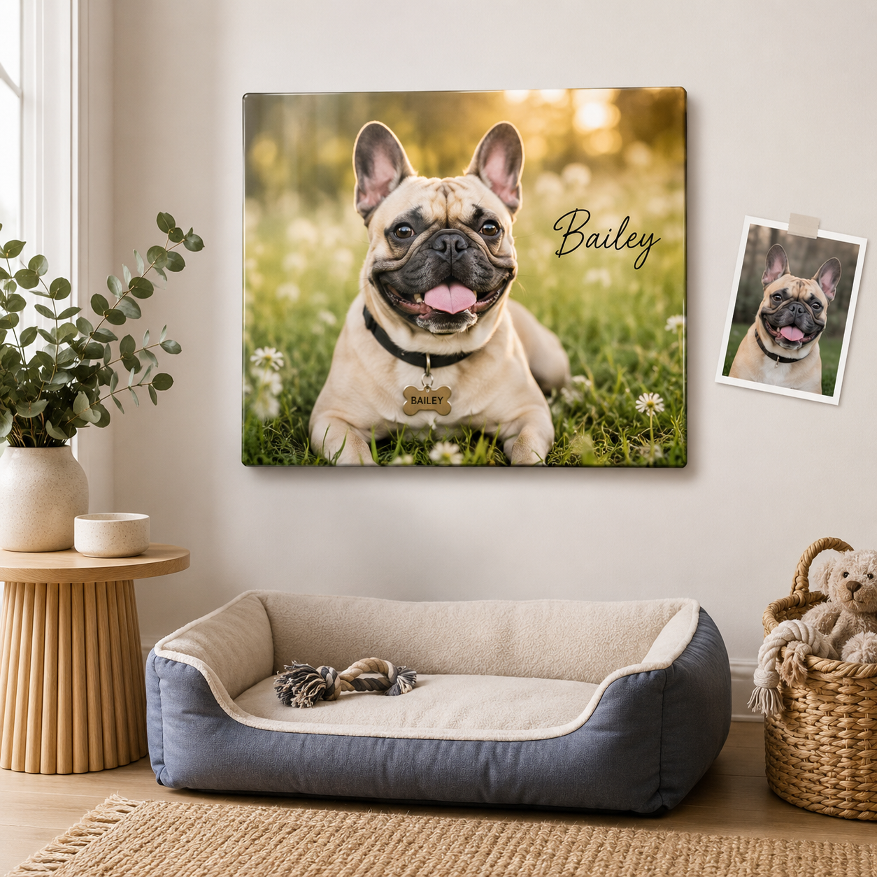 Personalized Dog Metal Wall Art – Custom Pet Portrait Print Gift For Dog Mom THUC99