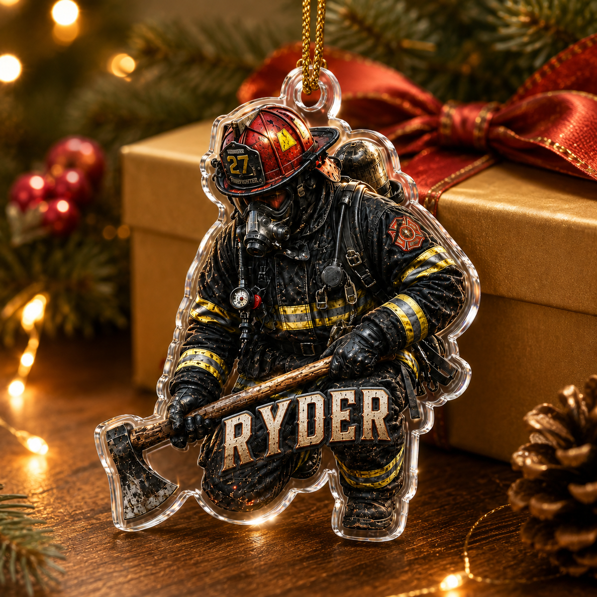 Firefighter With Axe