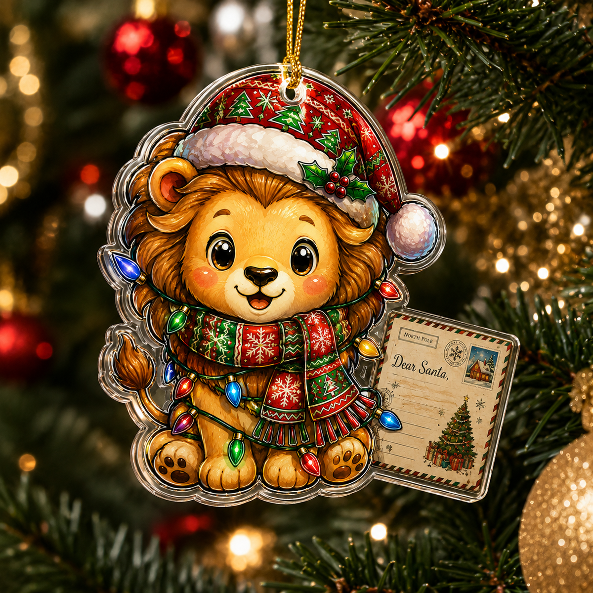 Animal With Christmas Led Lion