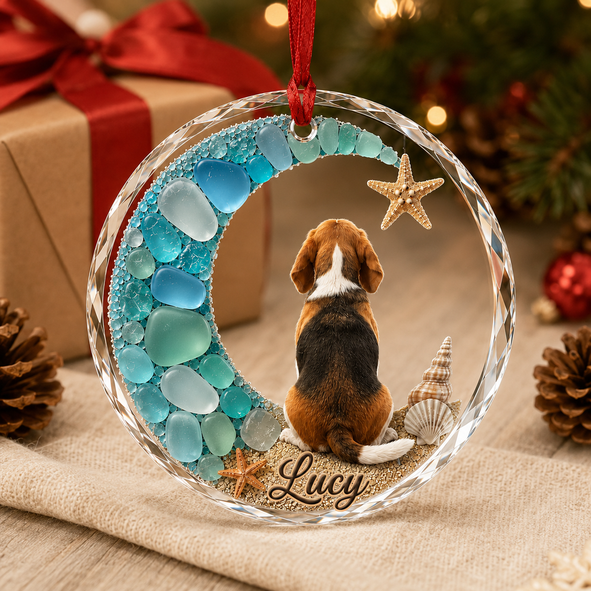 Custom Dog Seashell Beagle