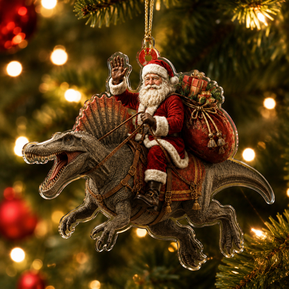 Dinosour With Santa Spinosaurus