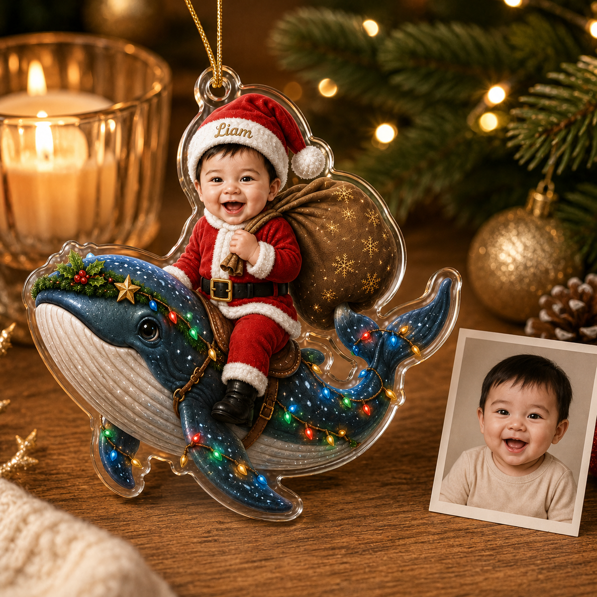 Custom Photo Baby Animal Whale